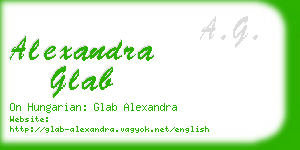 alexandra glab business card